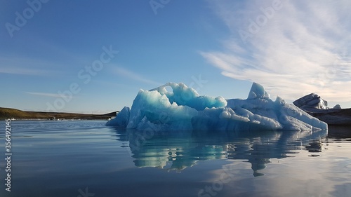 Lago Jökulsárlón, lago glaciar en Islandia. Iceberg © Mikel