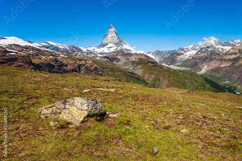 Matterhorn mountain range in Switzerland © saiko3p