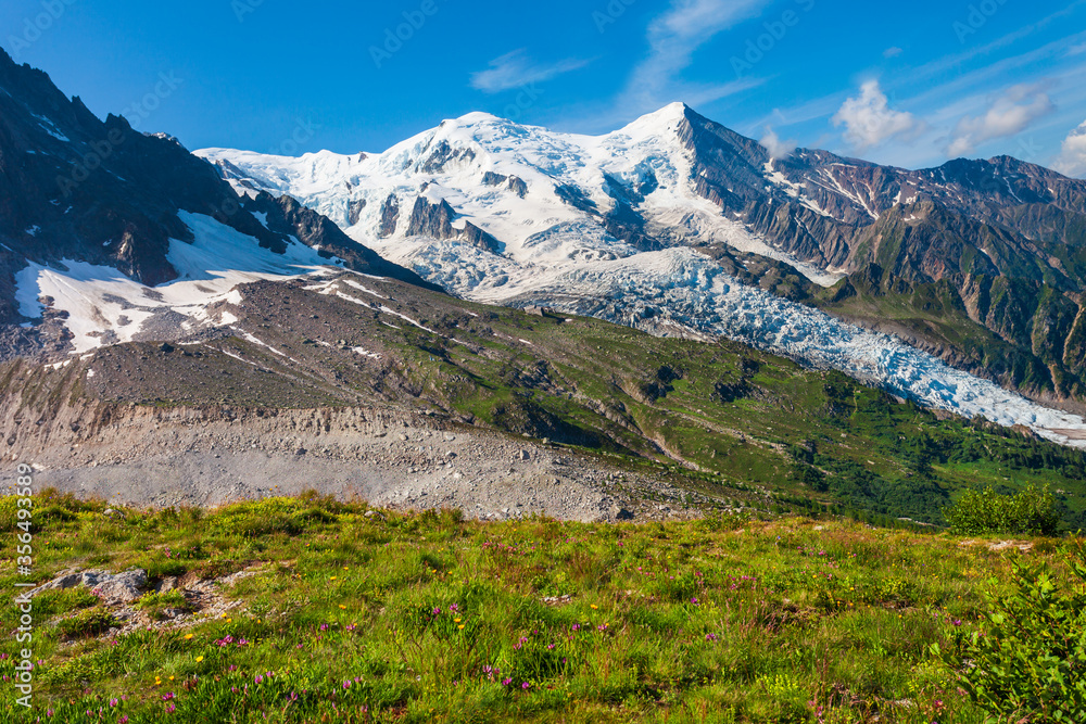 Fototapeta premium Mont Blanc highest mountain, Europe