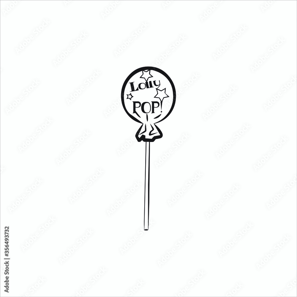 illustration of a lollipop illustration of a lollipop