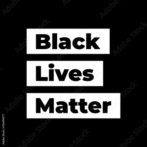 Black Lives Matter vector lettering design element