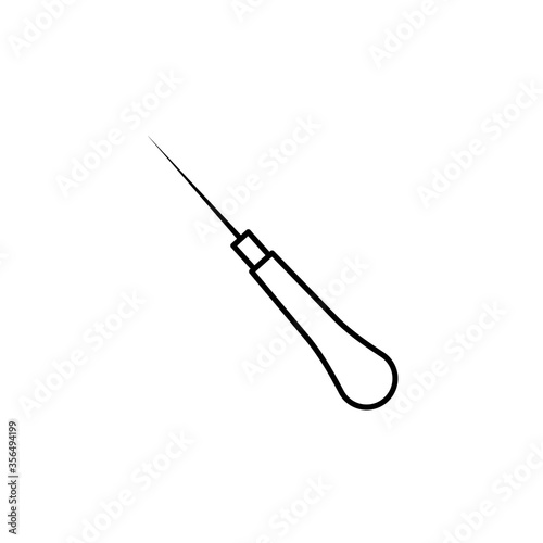 awl line icon. Signs and symbols can be used for web, logo, mobile app, UI, UX