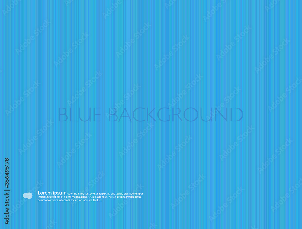 Background with vertical blue stripes. Vector graphics. Notebook cover.