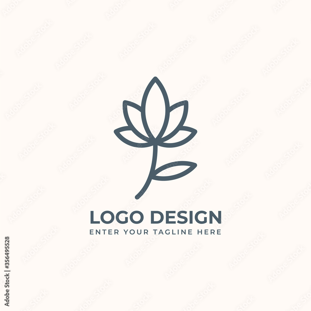 leaf logo nature vector art for business