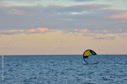Kitesurfing at Pucka Bay, Chałupy, Poland