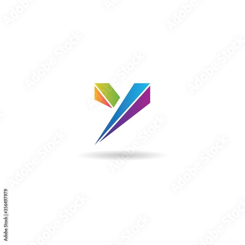 Free Download initial y colorful logo design vector, icon, symbol, element, template - GFXLoad