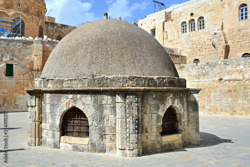 Dome on the Church of the Holy Sepulchre in Jerusalem, Israel