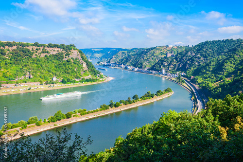 Bild auf Leinwand Lorelei mountain viewpoint, St. Goarshausen