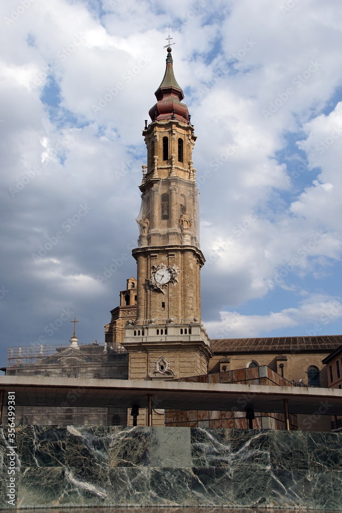 Salvador de Zaragoza Cathedral in Zaragoza, Spain