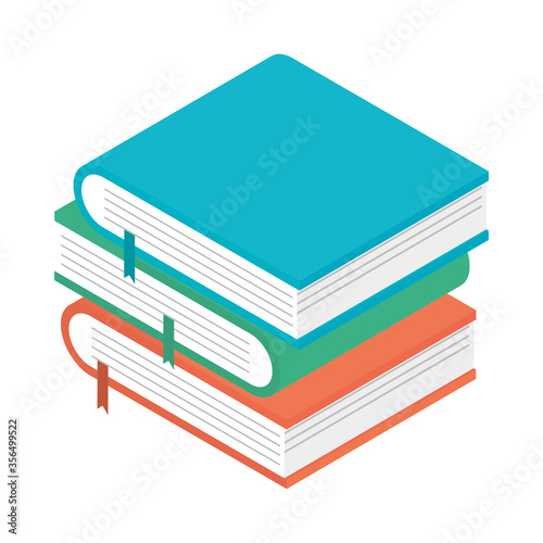 pile books education supplies icon