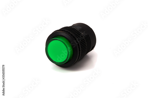 green electronic toggle isolated