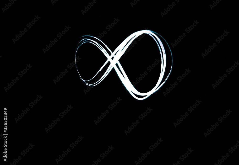 Fototapeta premium Infinite symbol made with a lantern