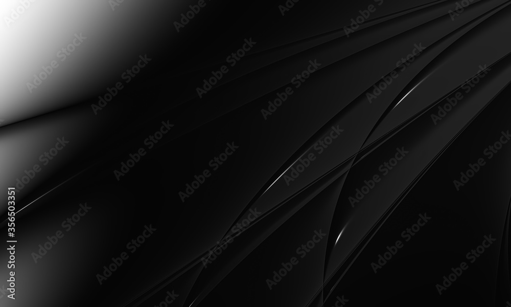 Obraz Business luxury volumetric dark background, 3D effect with black color