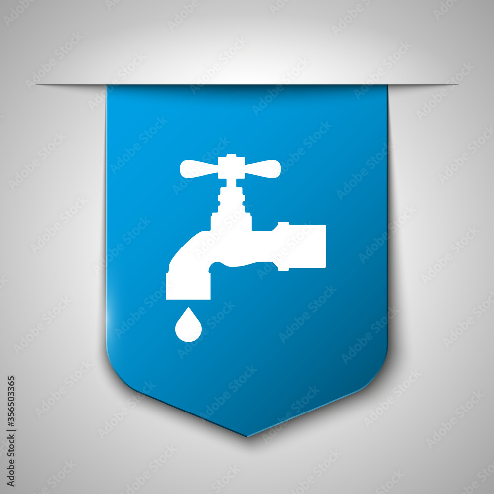 Water tap - faucet icon isolated