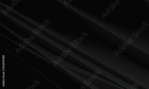 Business luxury volumetric dark background, 3D effect with black color