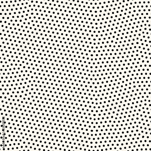 Seamless vector abstract pattern with dots in monochrome. Background of repeatable organic rounded shapes inspired by nature  natural maze texture.