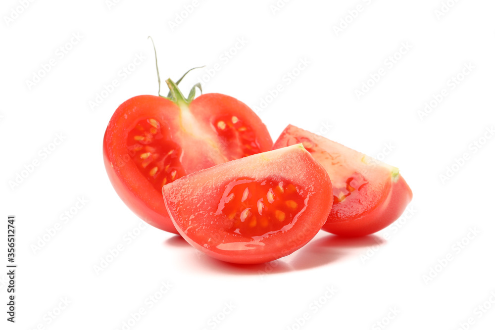 Fresh ripe tomato isolated on white background Fresh ripe tomato isolated on white background