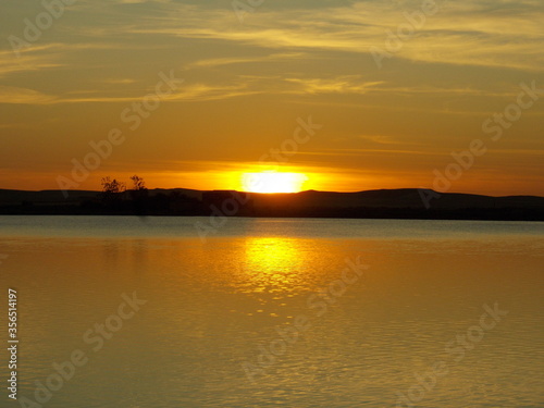 sunset over the lake © Ayman