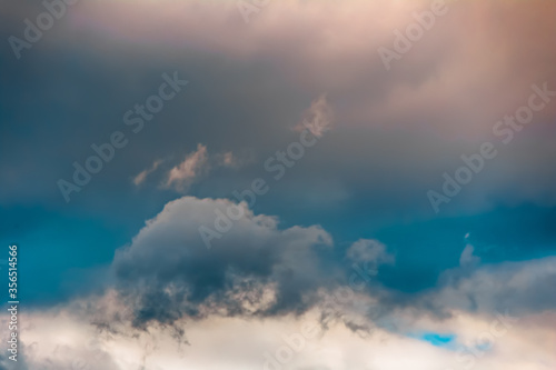 Colorful sky with clouds. Background design.