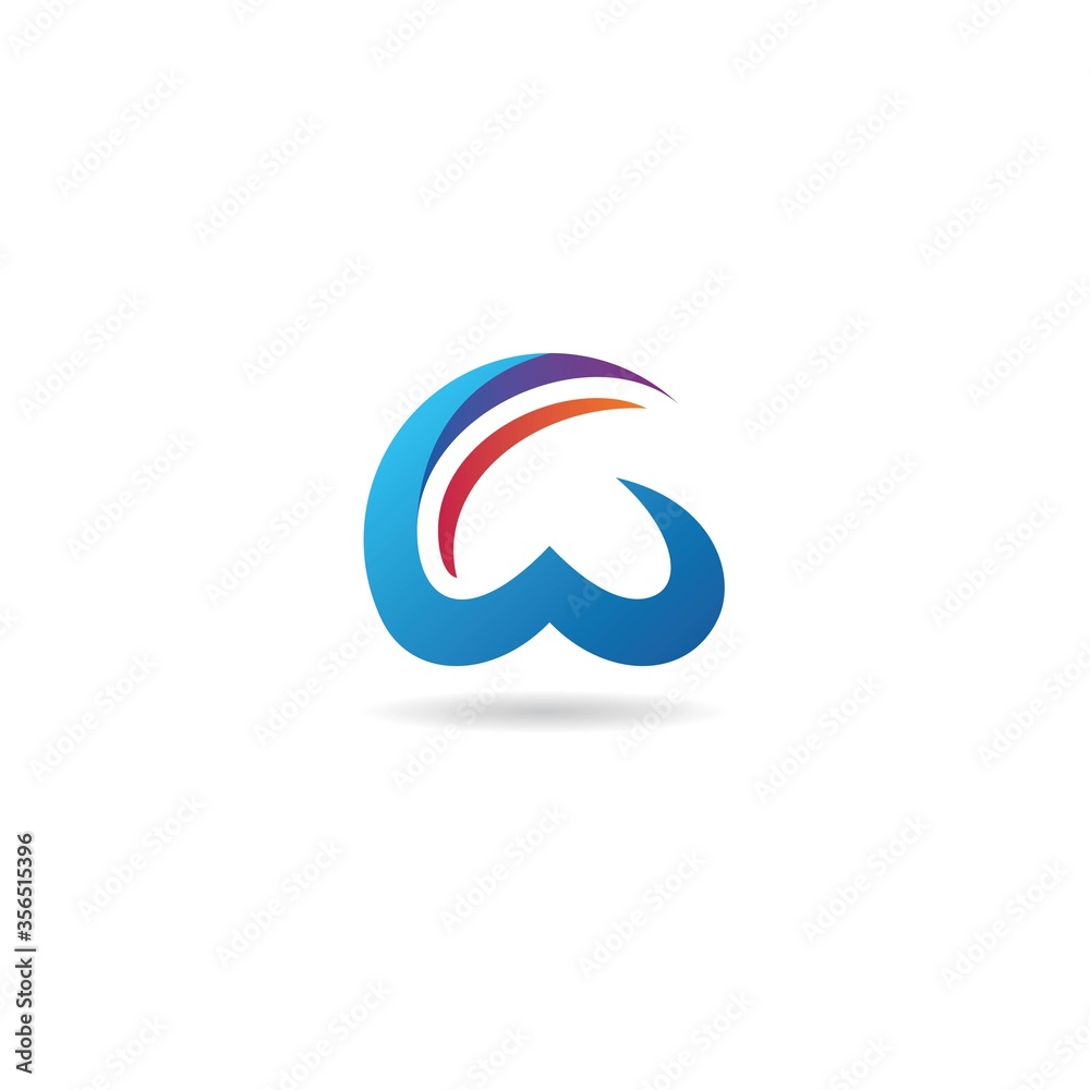 initial w logo design vector, icon, symbol, element, template initial w logo design vector, icon, symbol, element, template