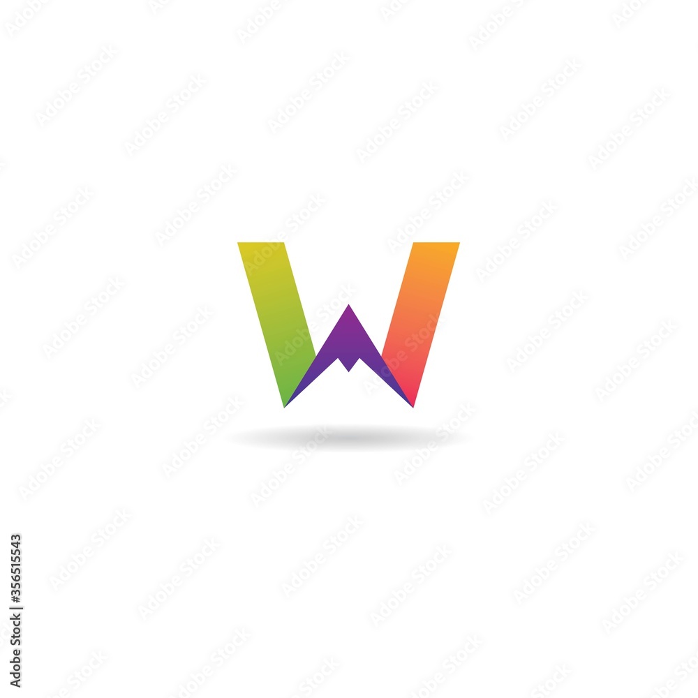 initial w logo design vector, icon, symbol, element, template initial w logo design vector, icon, symbol, element, template