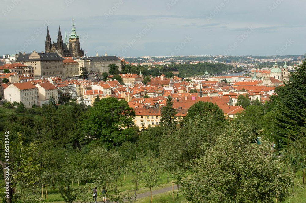 Prague castle view petrin