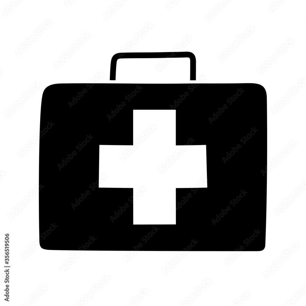 medical kit first aid equipment isolated design icon medical kit first aid equipment isolated design icon