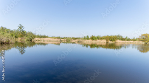 Nature Reserve The Ankeveense Plassen in April 2020