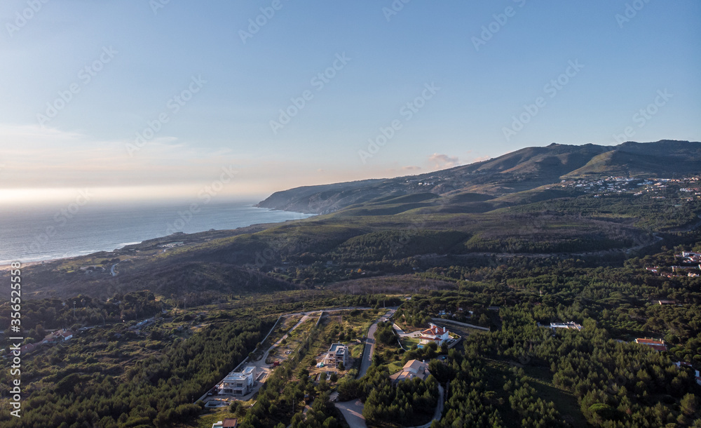 aerial view of sintra natural park