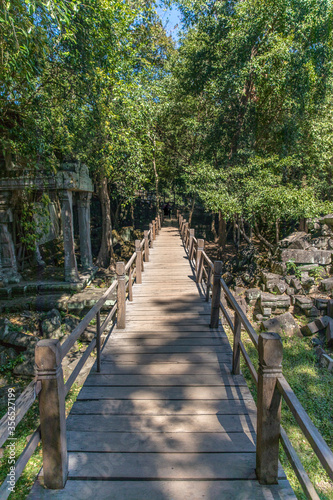 Beng Mealea Temple is a temple in the Angkor Wat style located east of the main group of temples at Angkor, Siem Reap, Cambodia. © MuratTegmen