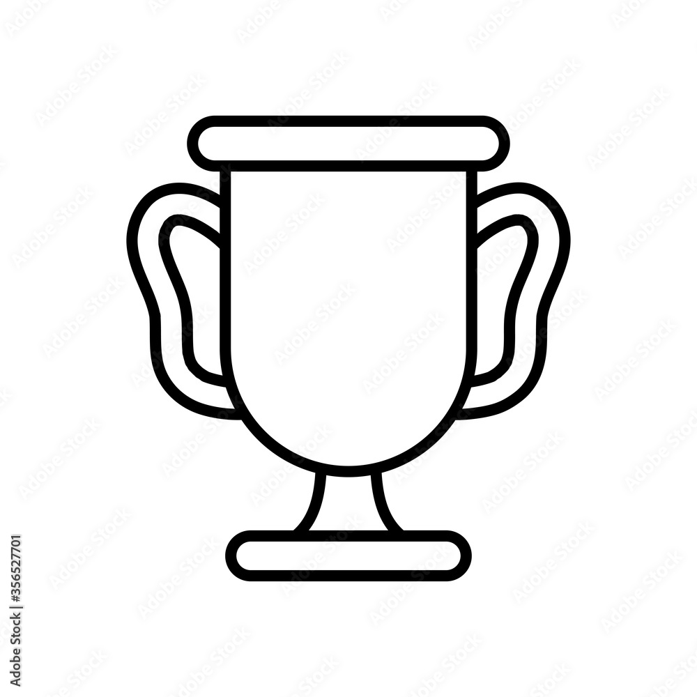trophy cup icon, line style trophy cup icon, line style