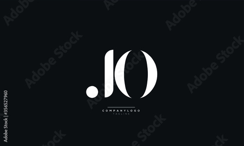 JO Letter Logo Alphabet Design Icon Vector Symbol