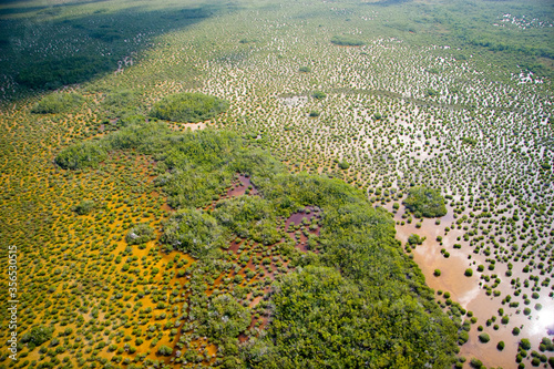 Tableau sur toile Aerial of Everglades National Park, Florida