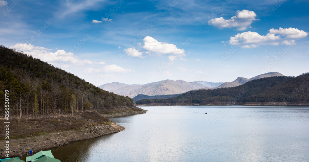 Fototapeta premium Mae Ngat dam in Chiang Mai province, Thailand.