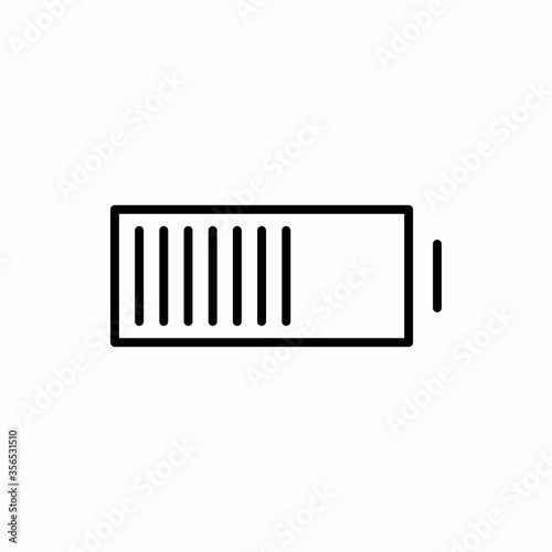 Outline battery icon.Battery vector illustration. Symbol for web and mobile