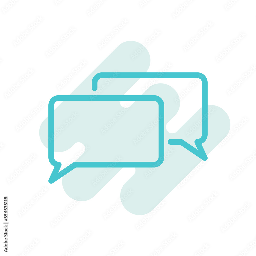 Bubble speech icon template