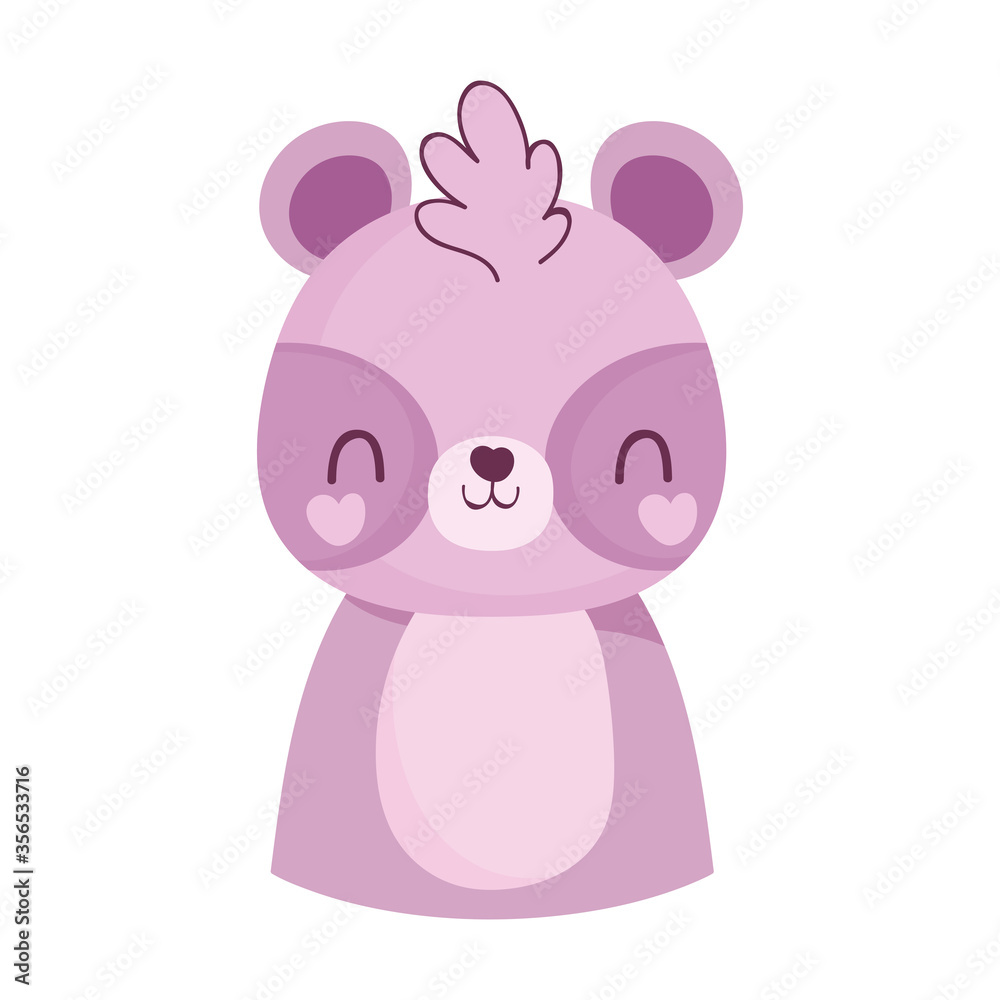 cute raccoon little animal cartoon isolated design icon cute raccoon little animal cartoon isolated design icon