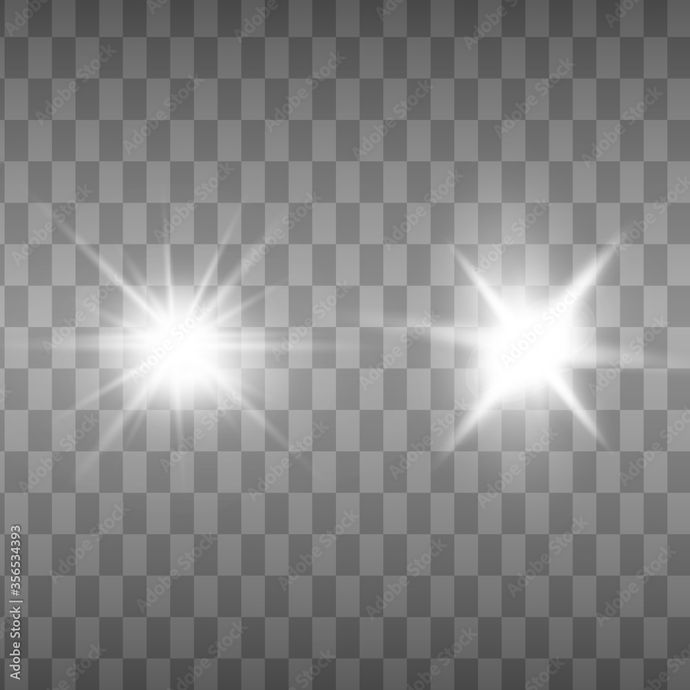 Glow isolated white transparent light effect Glow isolated white transparent light effect