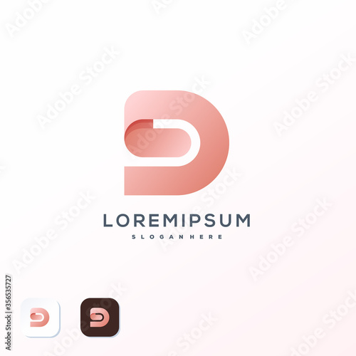 D logo template ready to use
