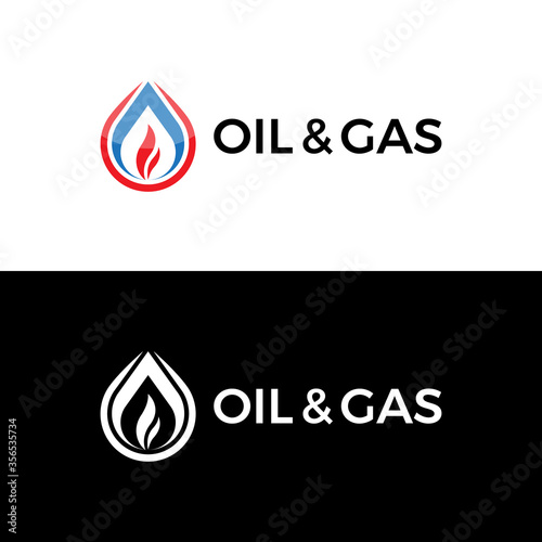 Oil and gas logo. Icon vector.