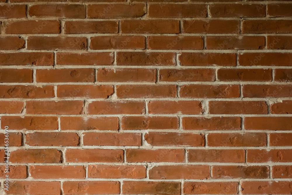 Obraz premium Old yellow orange red brick wall background texture