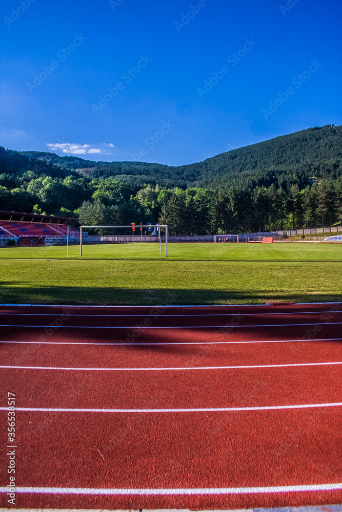 race track in the field