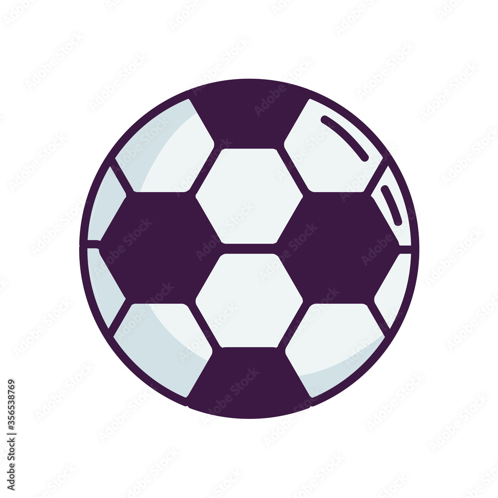 soccer ball icon, line color style soccer ball icon, line color style