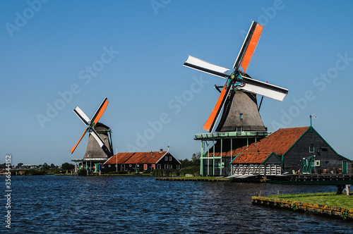dutch windmill in the netherlands