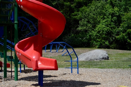 
empty school playground due to Covid-19 closure
