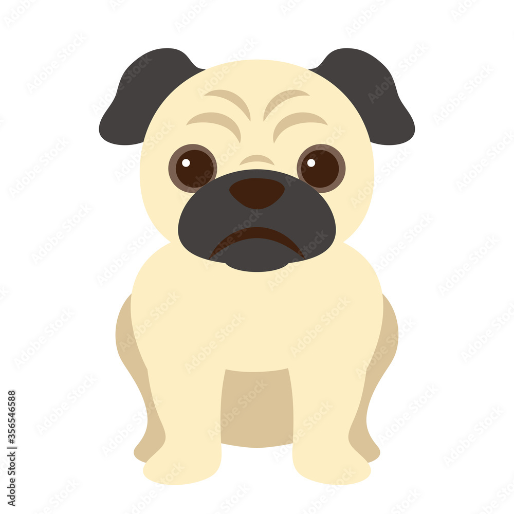 パグのイラスト パグのイラスト