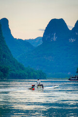 Leinwandbilder Guilin Guilin Karstberge im Morgennebel  © EK
