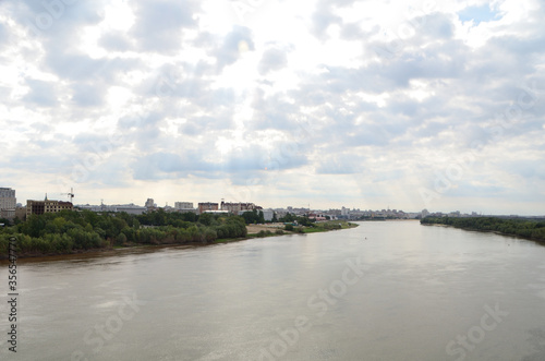 View of Irtysh River divides the city into two parts Omsk © alekskai
