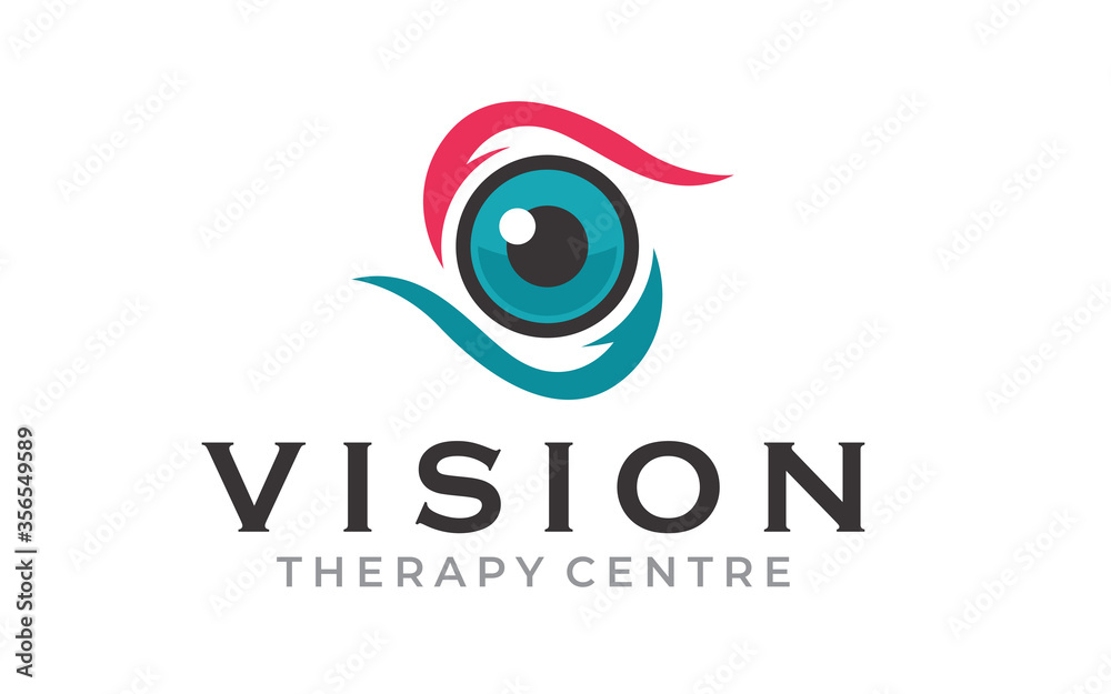 Creative Innovation for Eye Vision Concept Logo Creative Innovation for Eye Vision Concept Logo