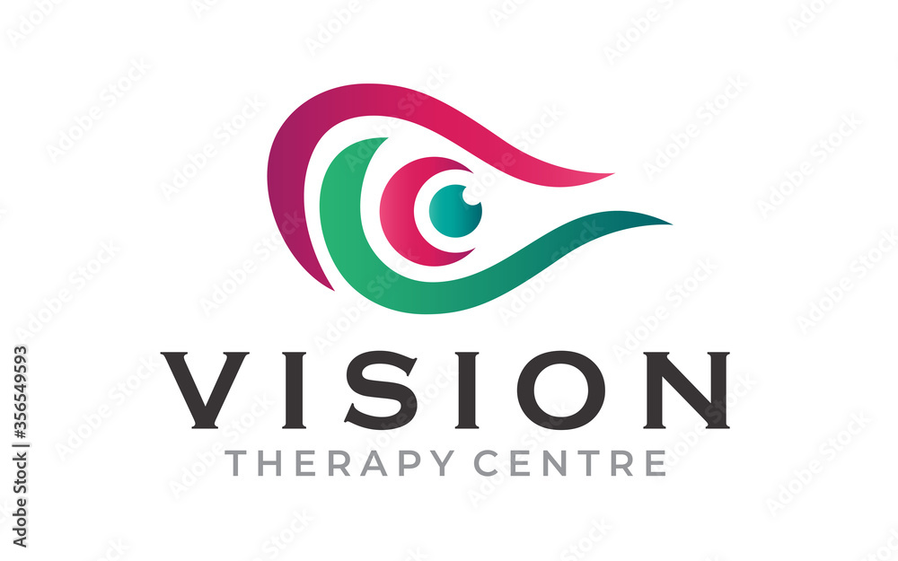 Creative Innovation for Eye Vision Concept Logo Creative Innovation for Eye Vision Concept Logo